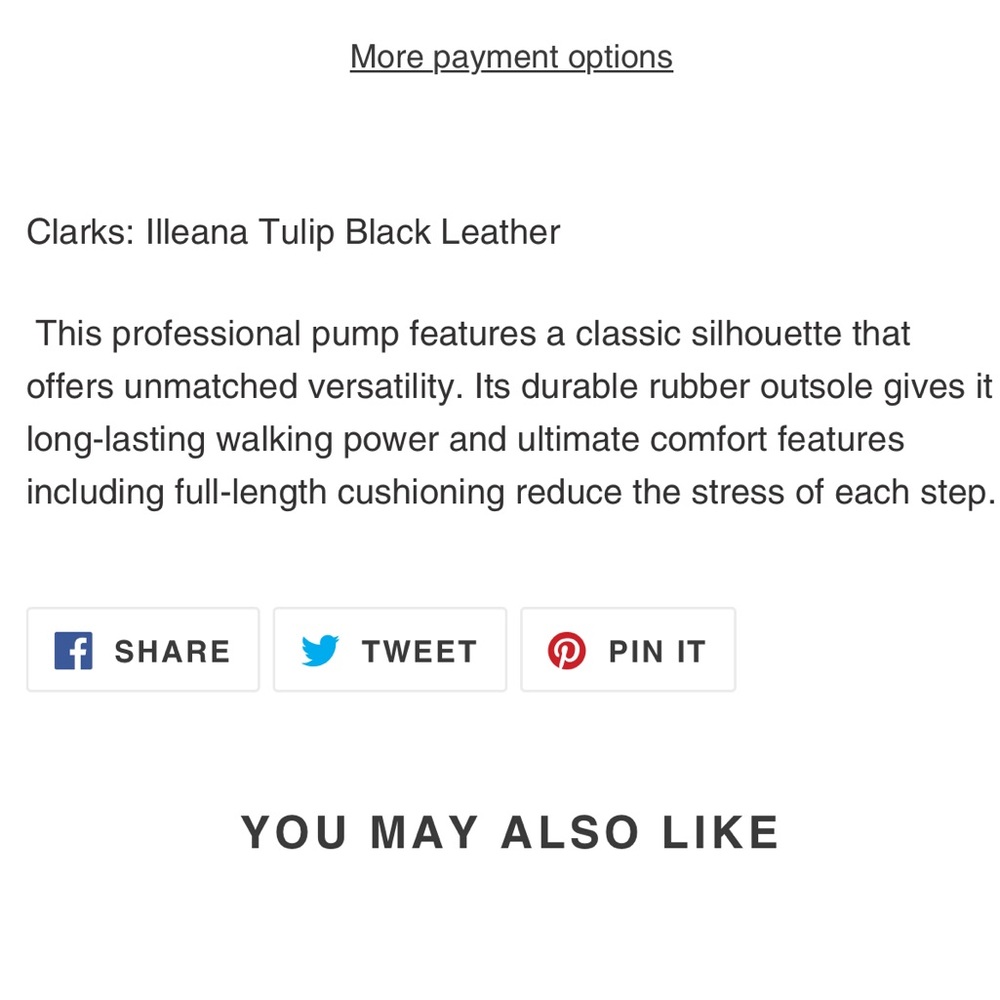 Clarks Ileana Tulip Black Leather Pump Heel Stiletto Shoe women size 10 - Picture 2 of 8